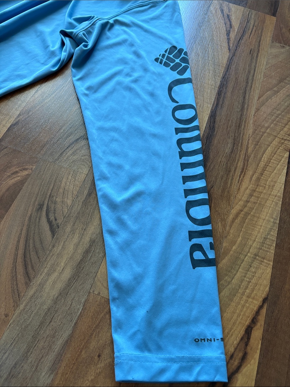 Columbia Men’s Sky Blue Hooded Long-Sleeve Performance Shirt Size L - Picture 7 of 11